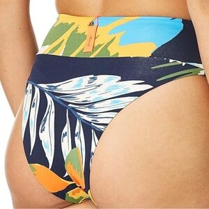 Maaji Women's Trapeze Mod High Rise Cheeky Cut Bikini Bottom Sz M